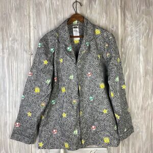 Nintendo Super Mario All Over Print Pajama Top Button Up Shirt Pottery Barn Teen